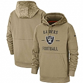 Oakland Raiders 2019 Salute To Service Sideline Therma Pullover Hoodie,baseball caps,new era cap wholesale,wholesale hats